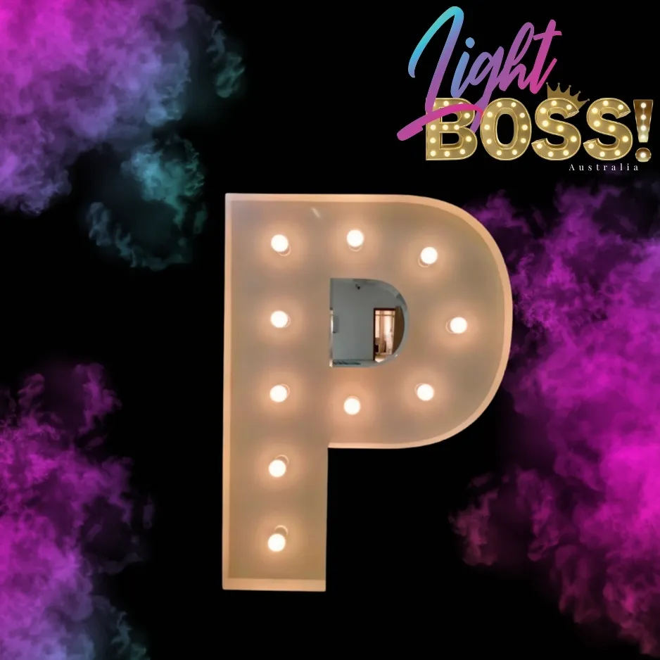 "P" 600mm High LED Light Letter