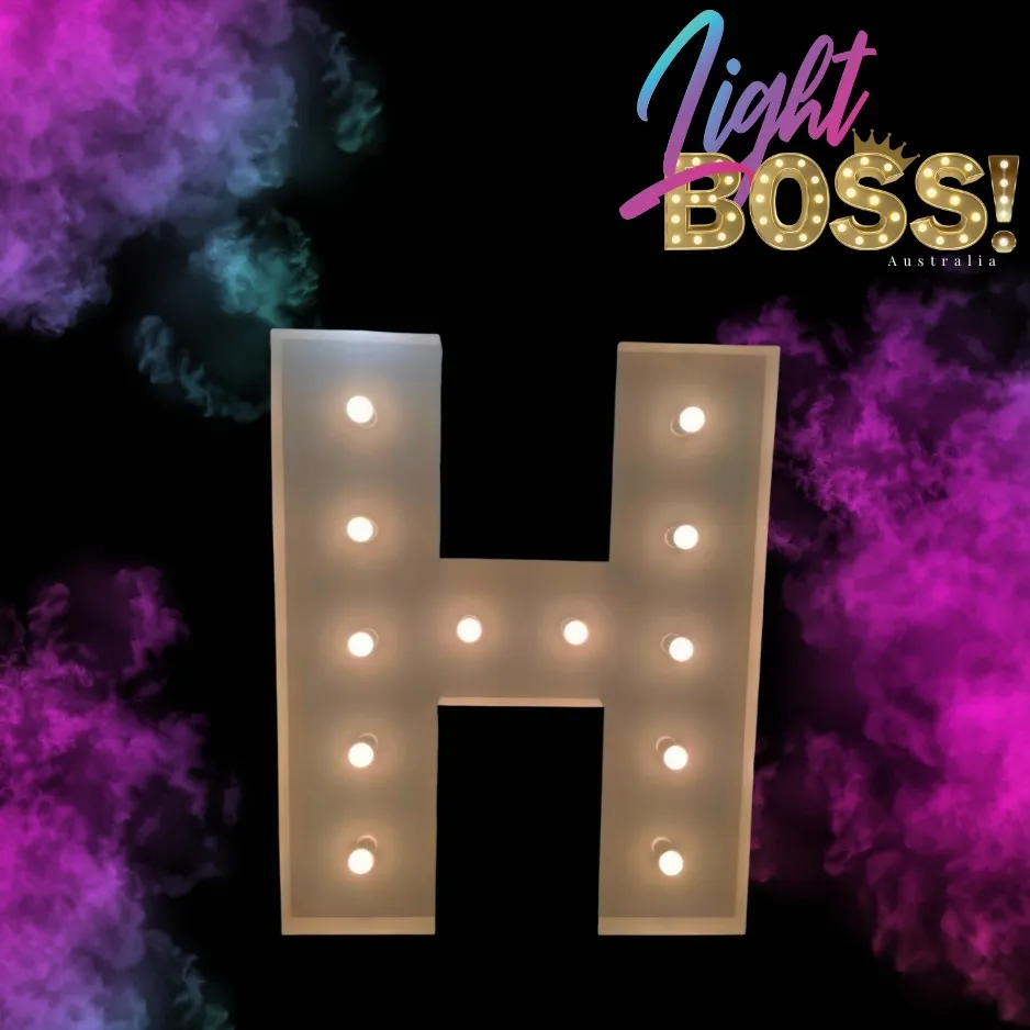 "H" 1.2m High LED Light Letter