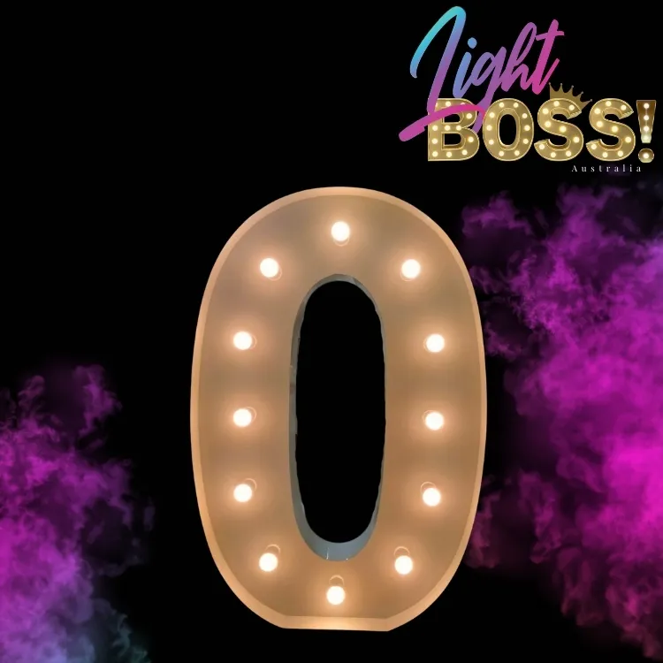 "0" 1.2m High LED Light Number