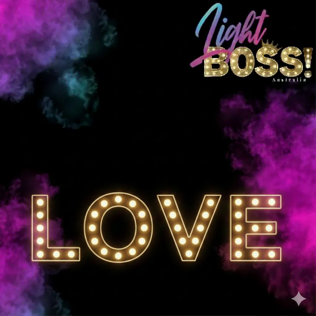 "LOVE" 1.2m High LED Light Letters