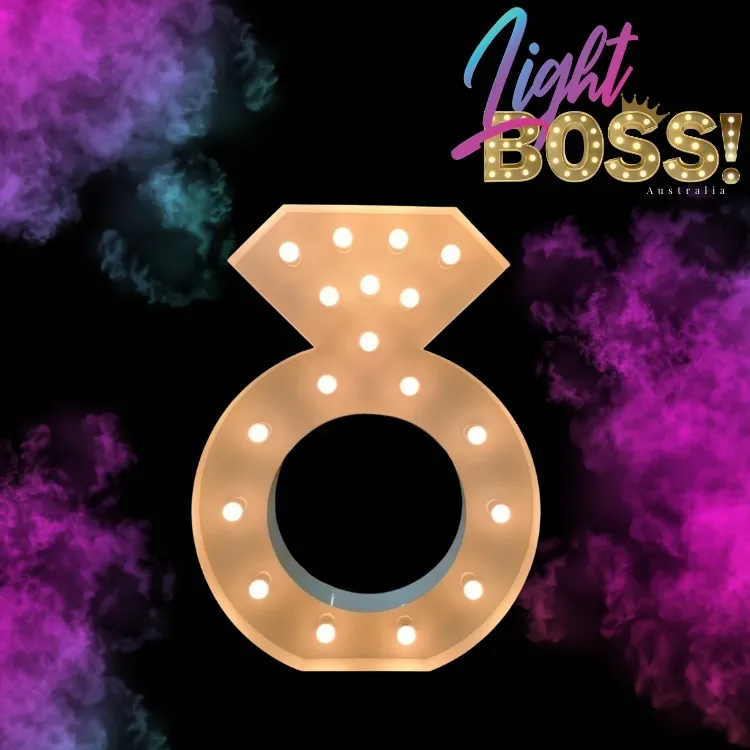 "RING" 1.2m High LED Light Symbol