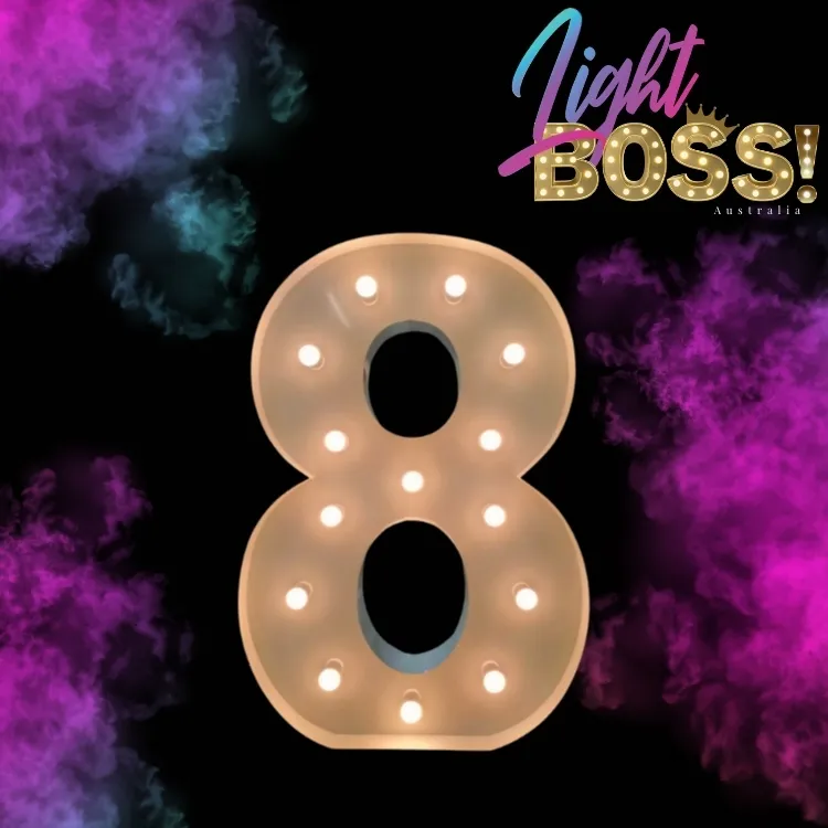 "8" 1.2m High LED Light Number