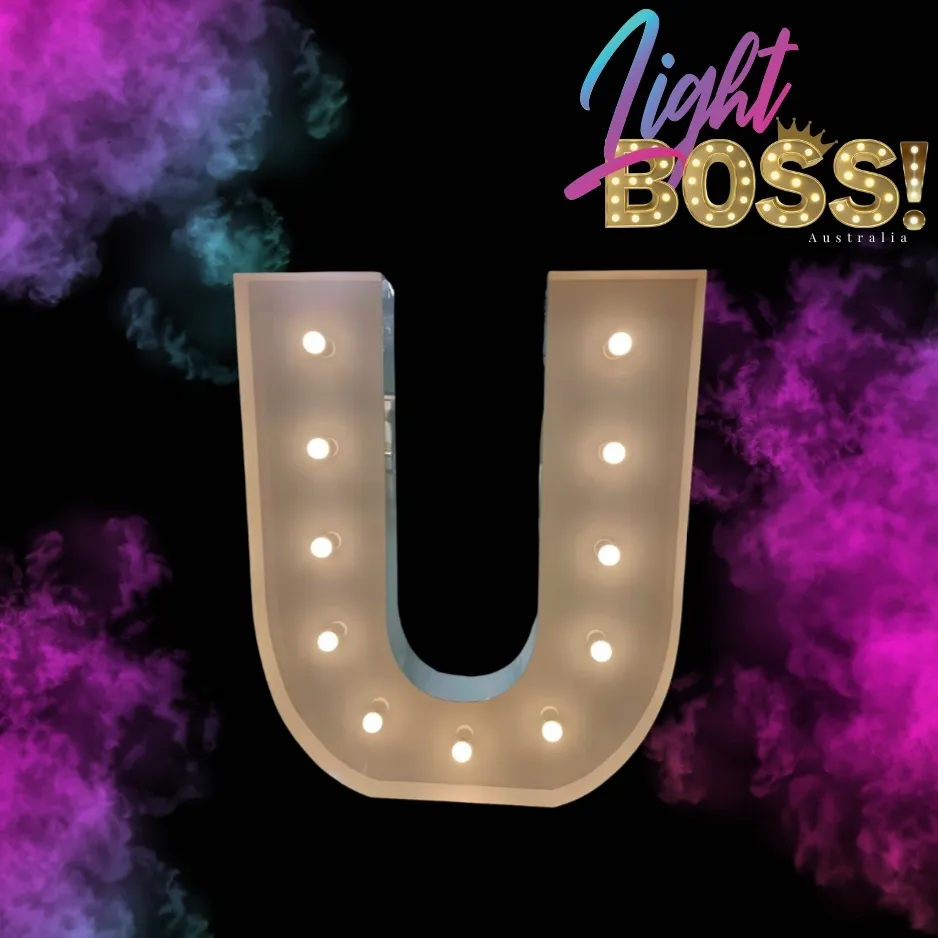"U" 1.2m High LED Light Letter