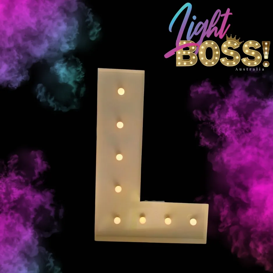 "L" 1.2m High LED Light Letter