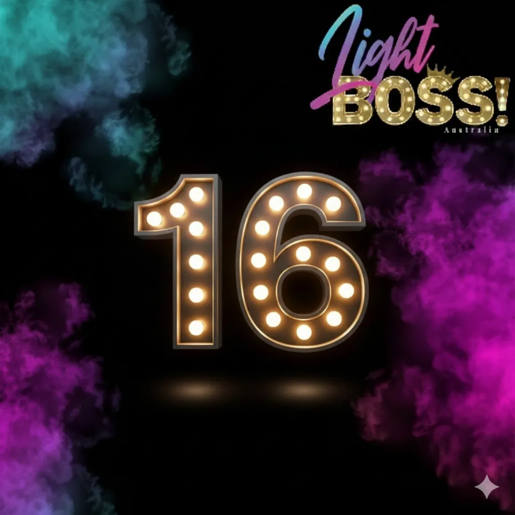 "16: 1.2m High LED Light Numbers