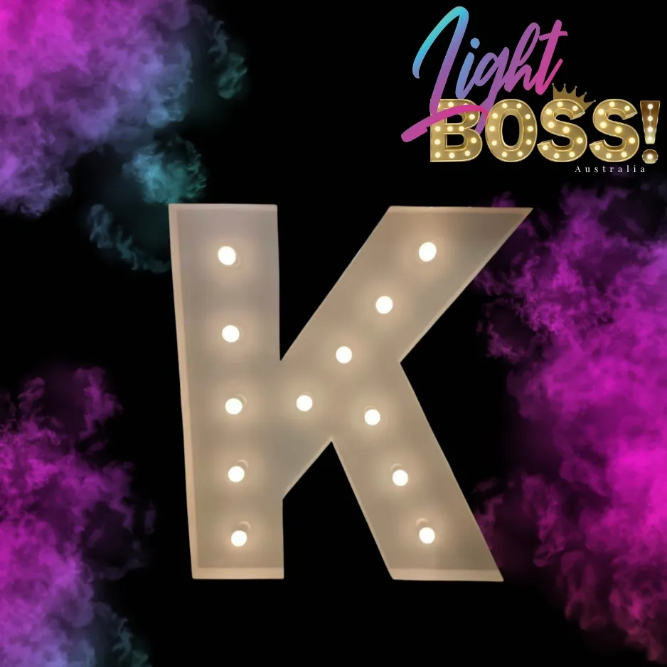 "K" 1.2m High LED Light Letter