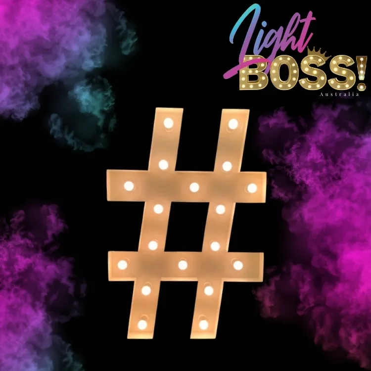 "#" 1.2m High LED Light Symbol