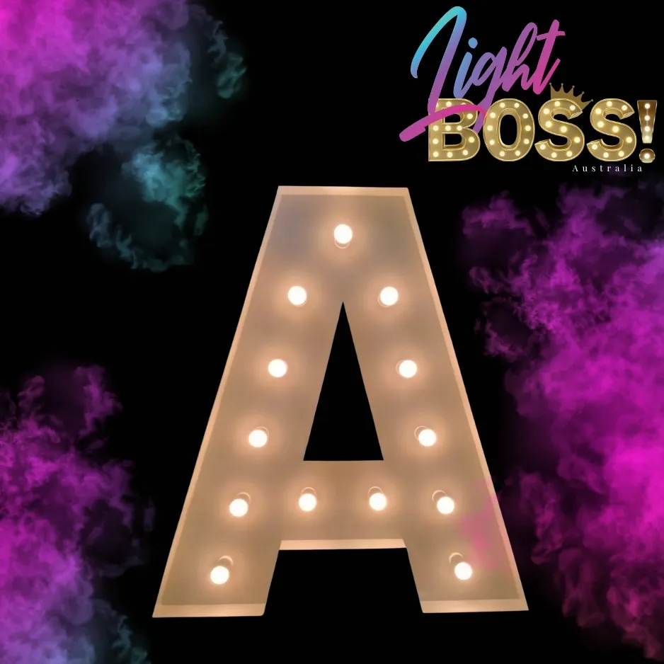 "A" 600mm High LED Light Letter