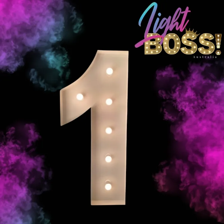 "1" 1.2m High LED Light Number