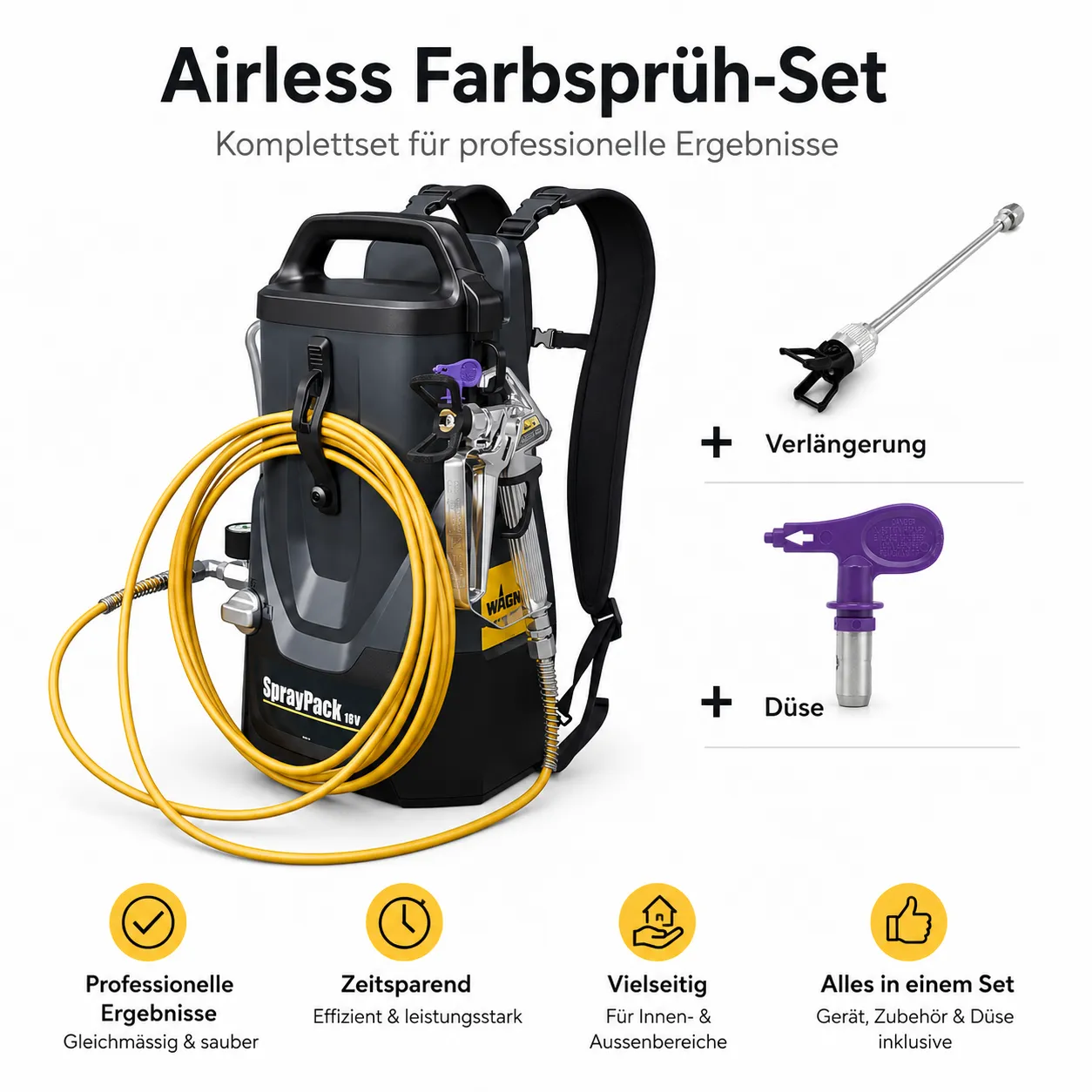 Spraypack Set mit Zubehör