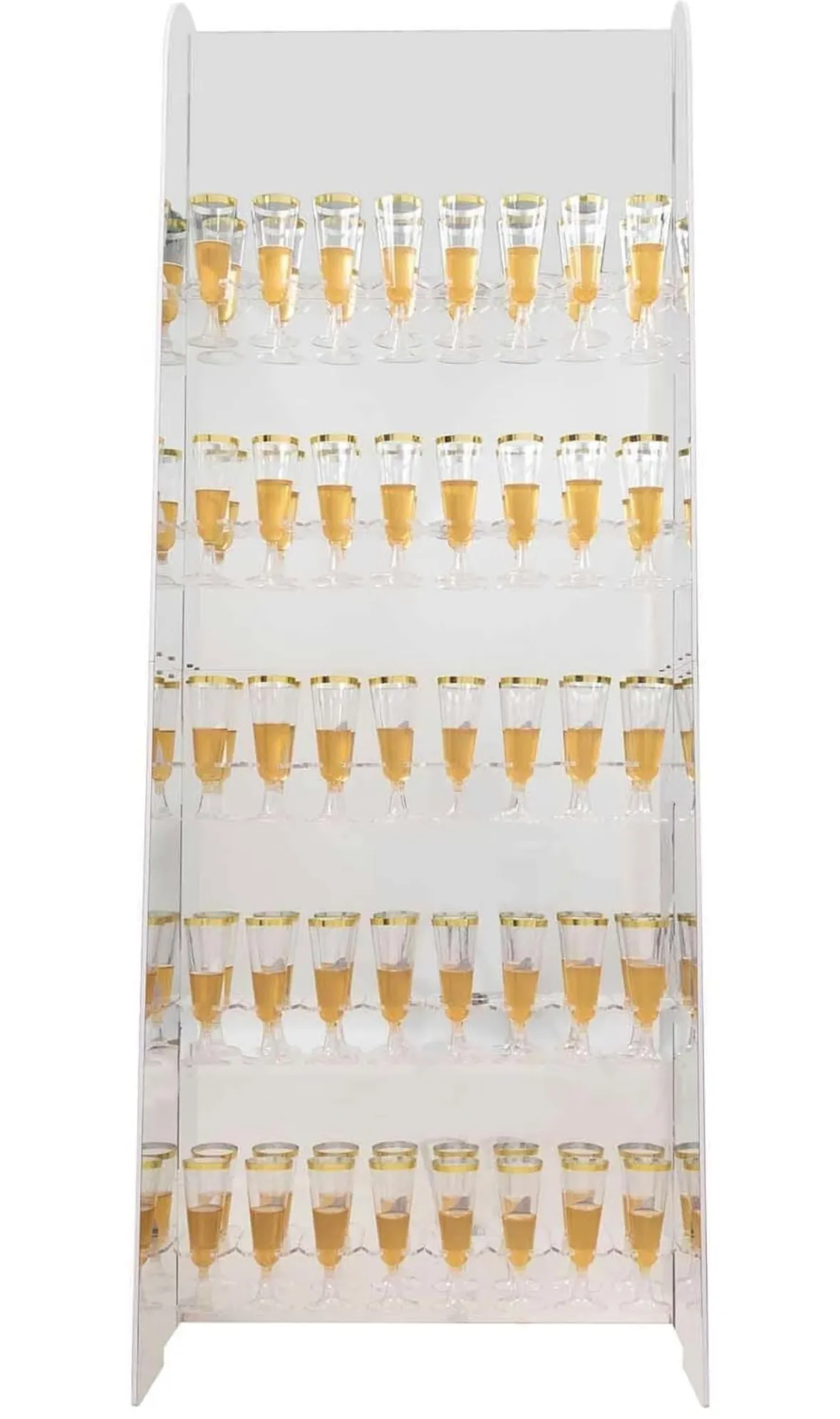 Acrylic 5 tier Champagne Wall