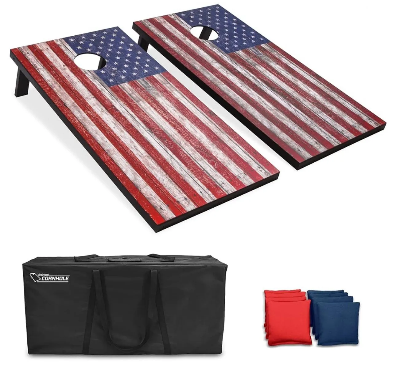 American Flag Cornhole