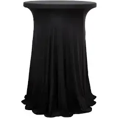 Cocktail Table Skirt Black