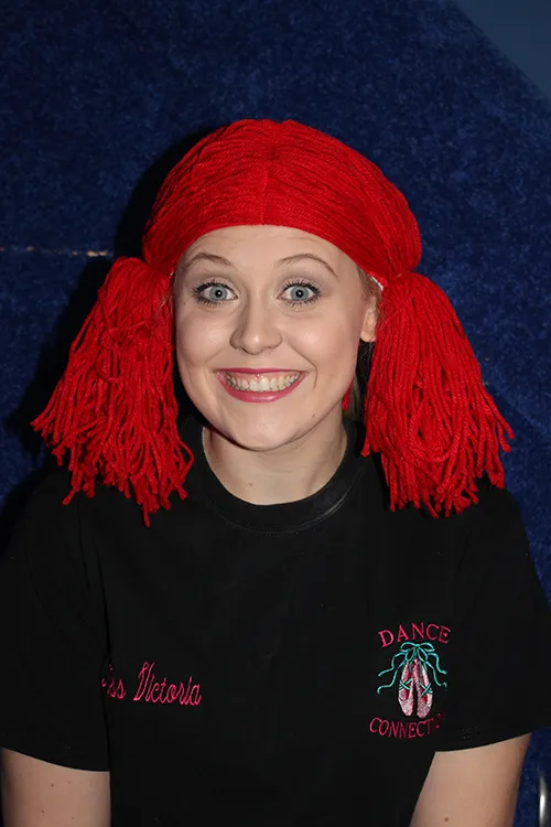 Red Yarn Pigtail Wig