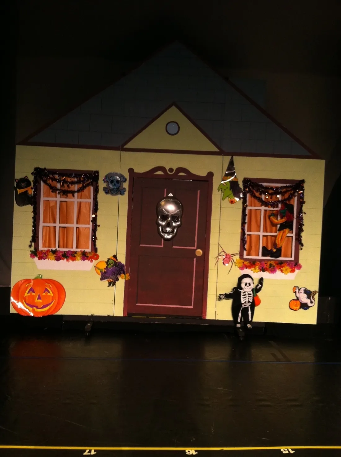 Green Halloween House
