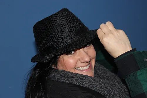 Black Sequin Hat