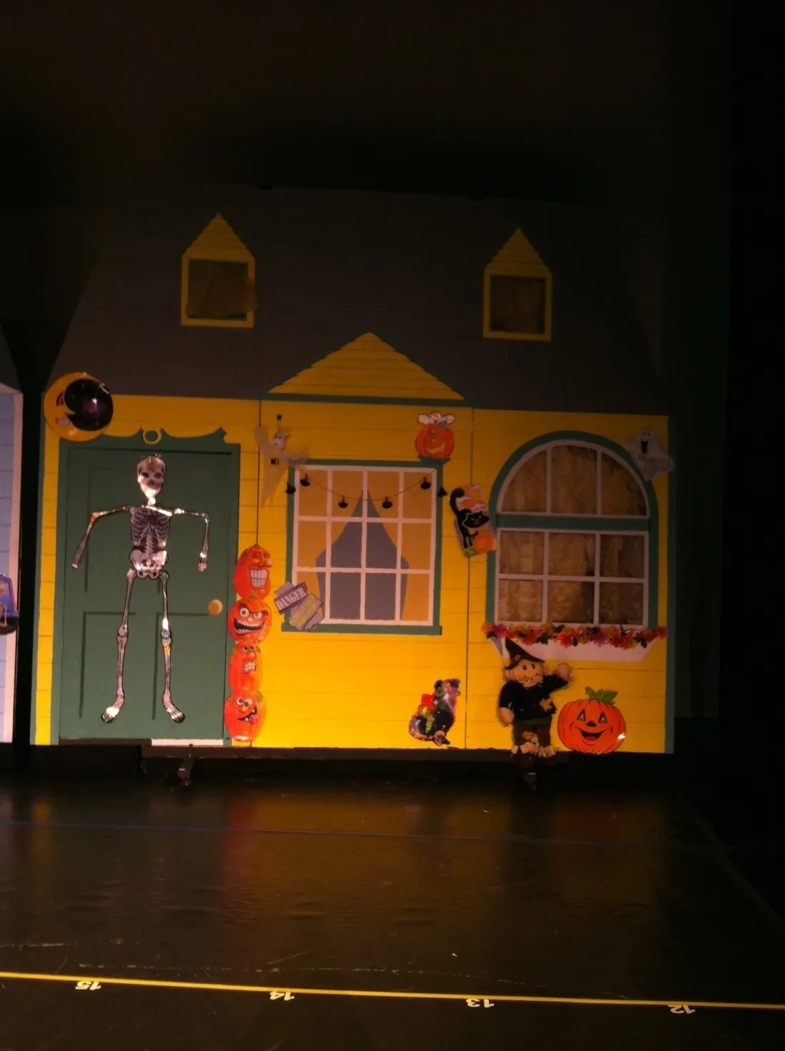 Yellow Halloween House