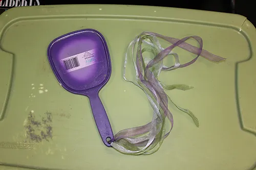 Purple Mirror with Strings Attached