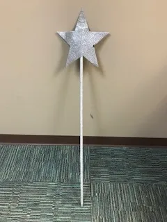 "Glinda" Silver Star Wand