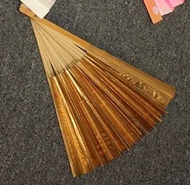 Gold and Tan Fan