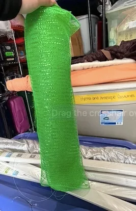 Green Sparkly Mesh