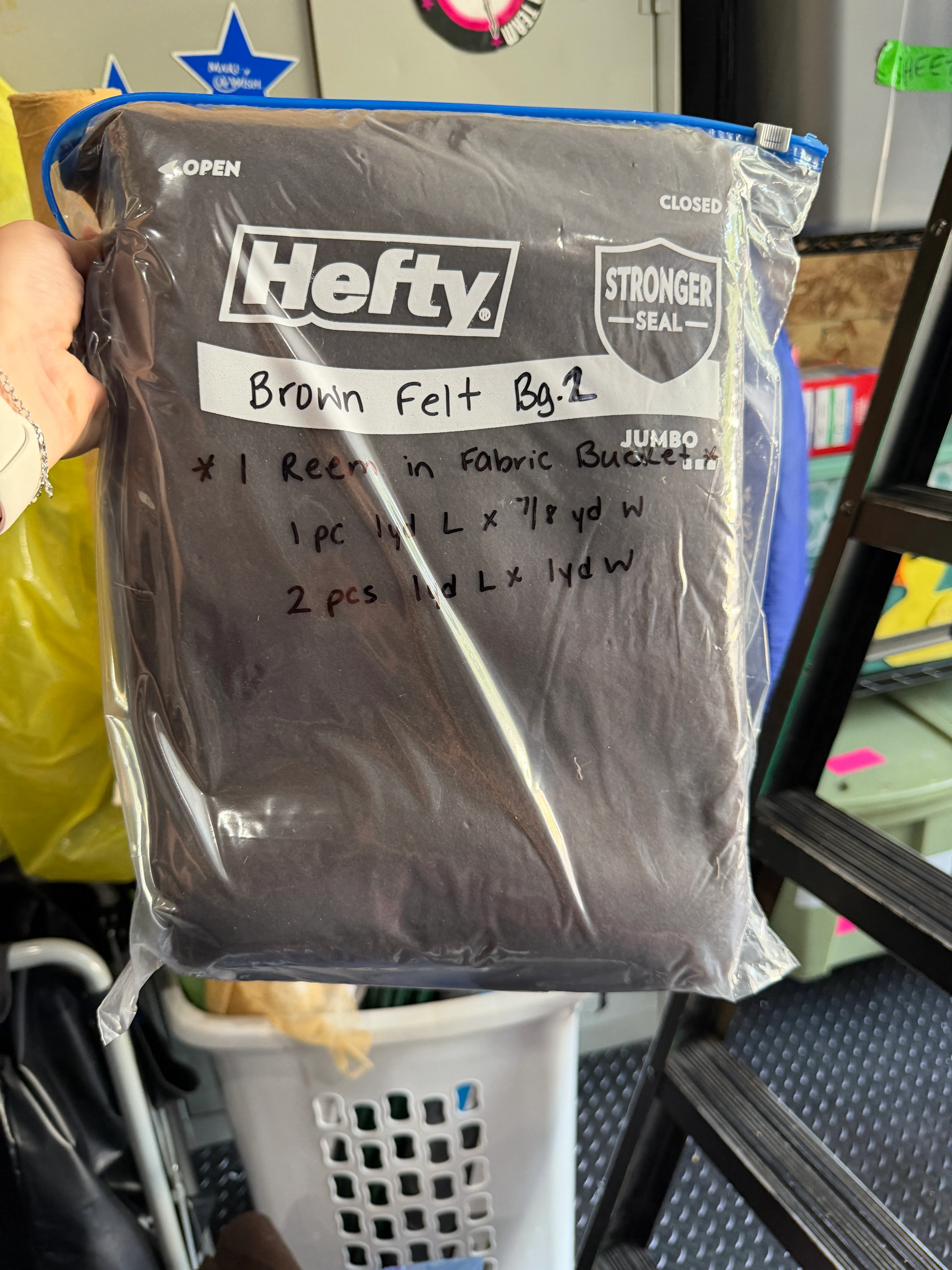 Brown Felt Bag 2