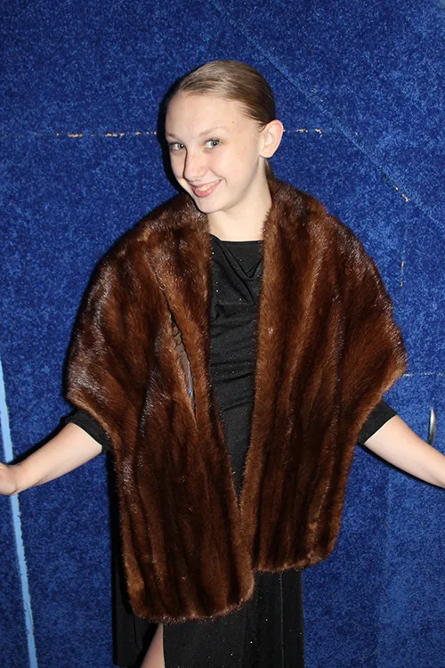 Brown Fur Shrug