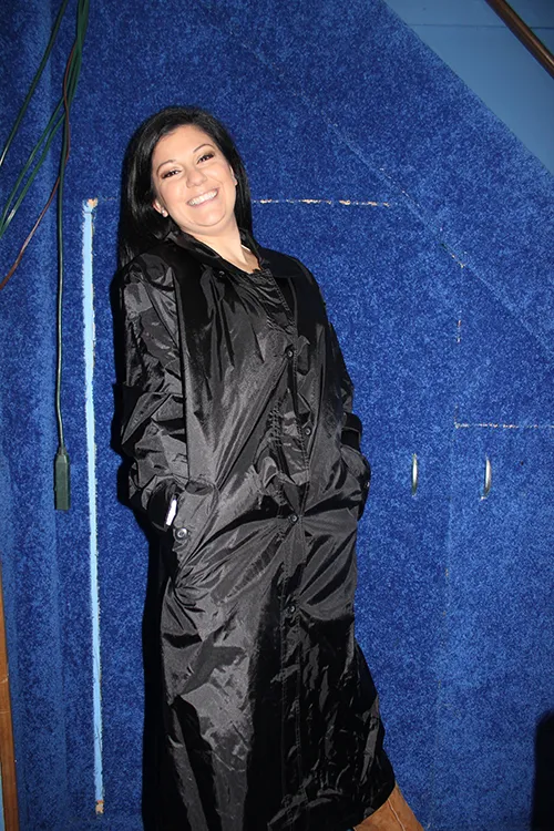 Black Trench Coat - Size 14