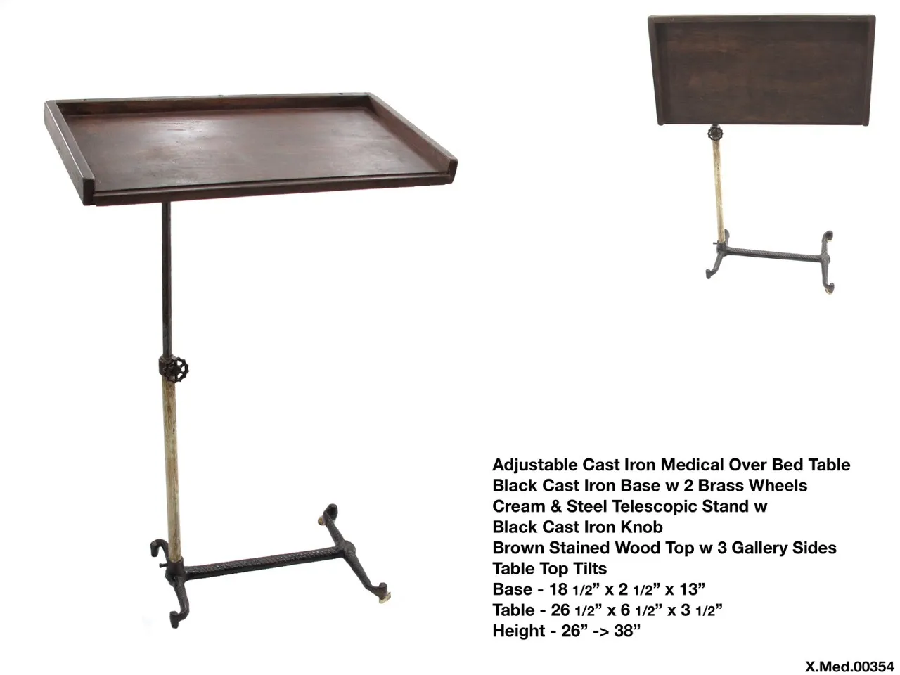 Wood Over The Bed Table #2