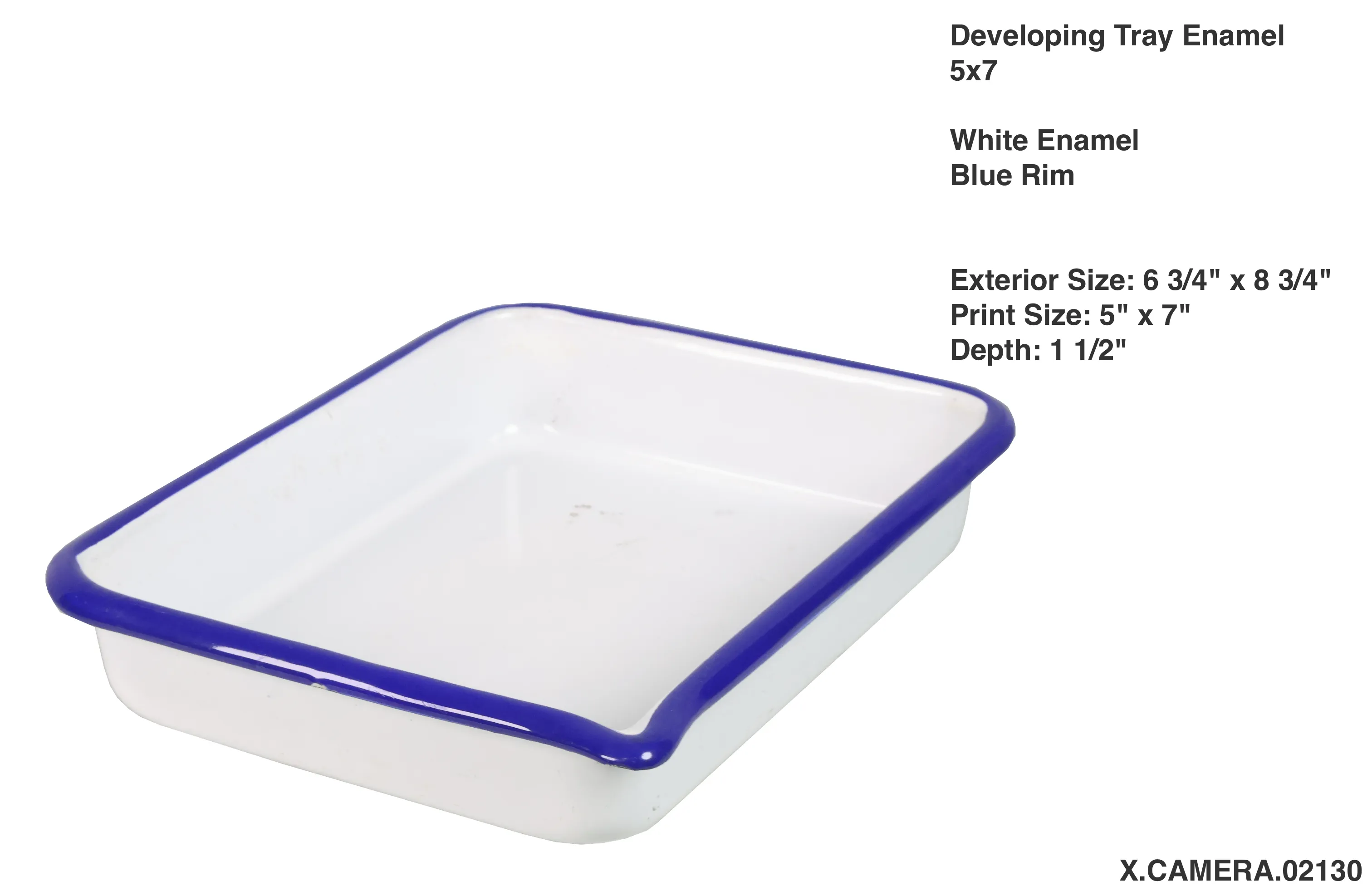 Developing Tray 5x7 Enamel 