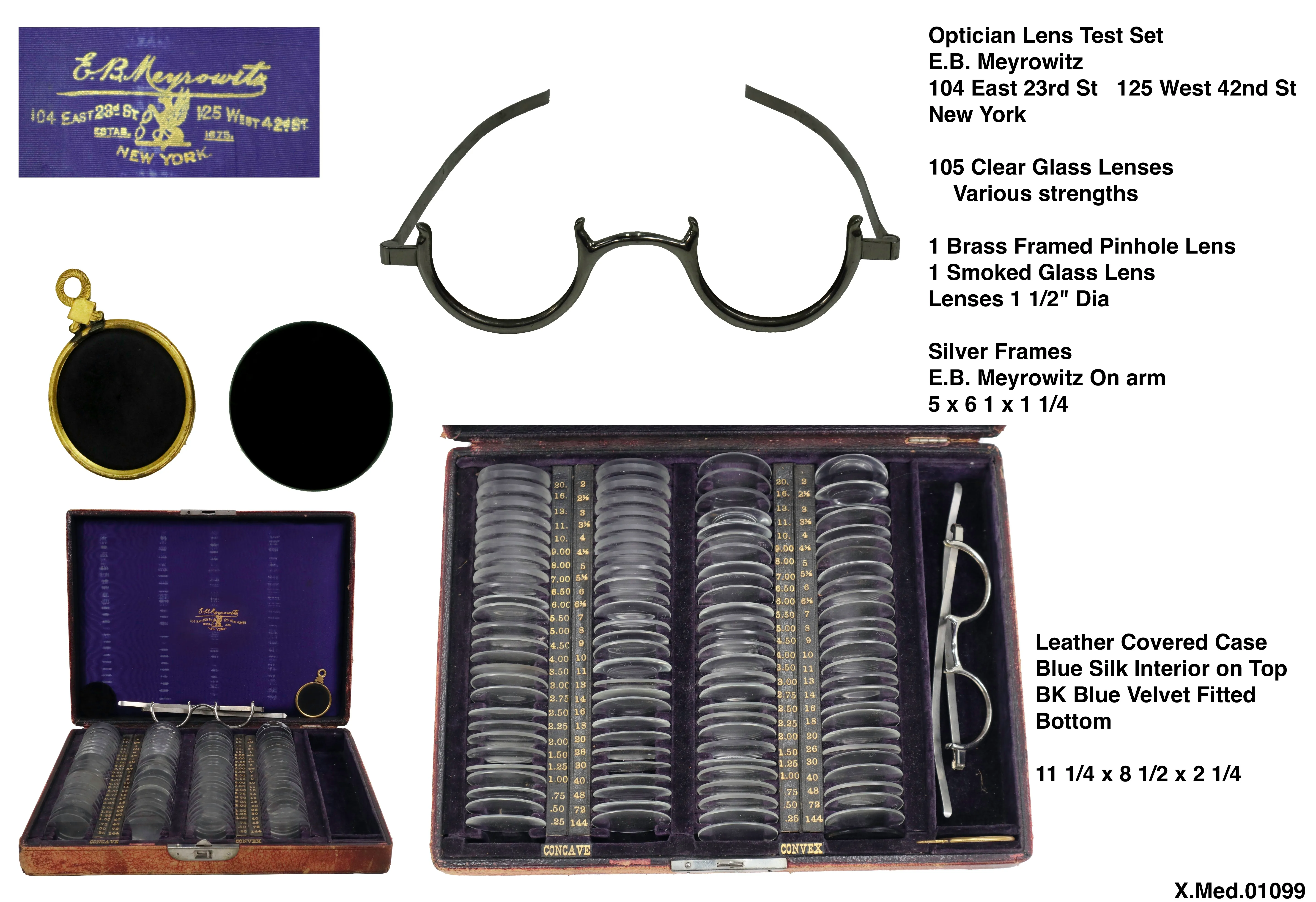 Optician Lens Set EB Meyrowitz