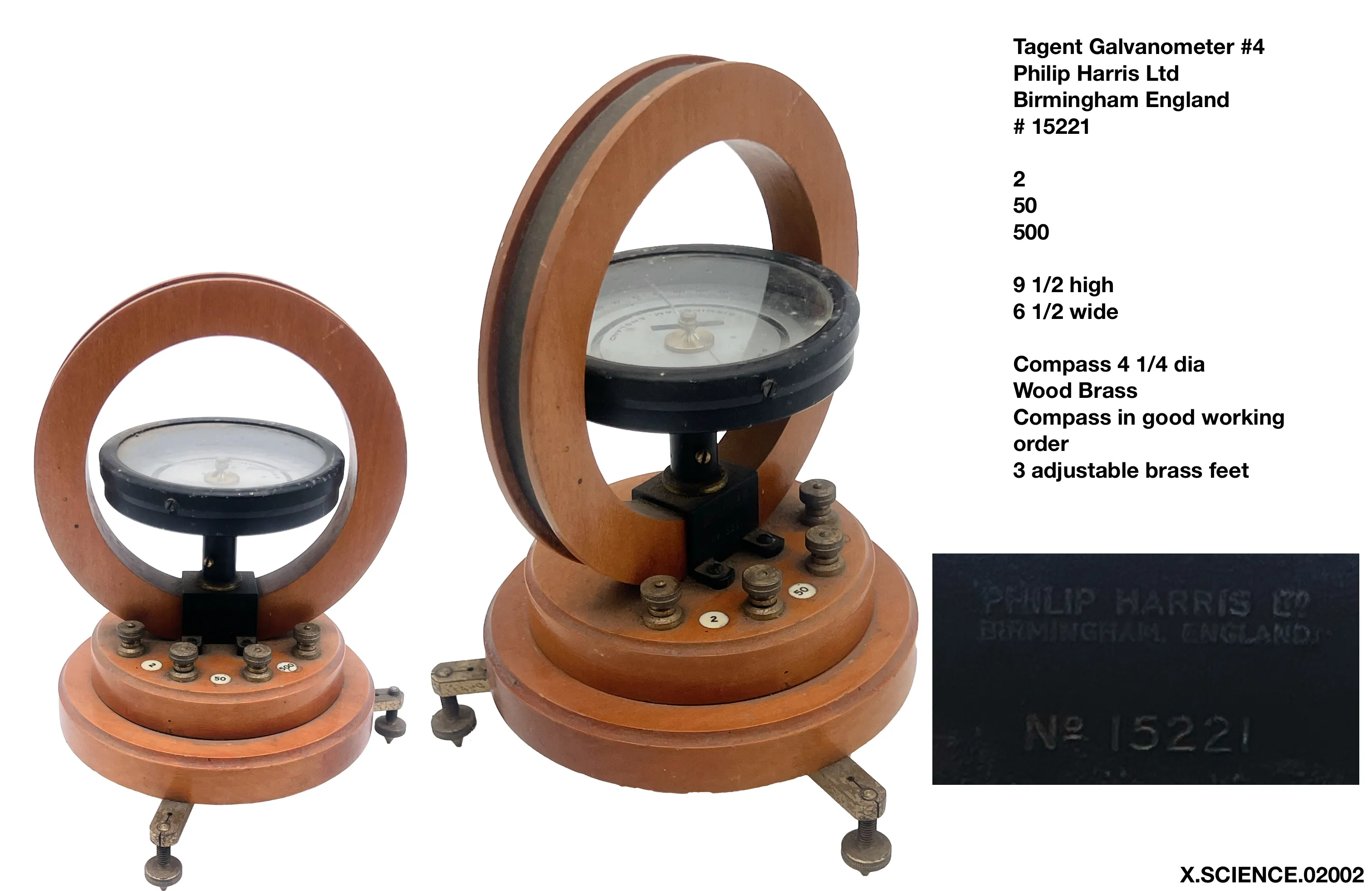 P Harris Tangent Galvanometer #4
