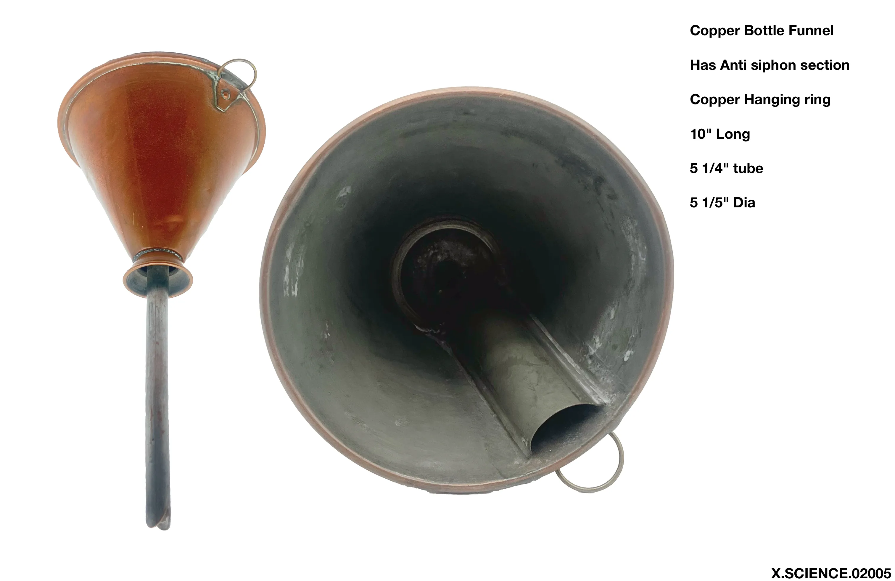 Copper Bottle Funnel