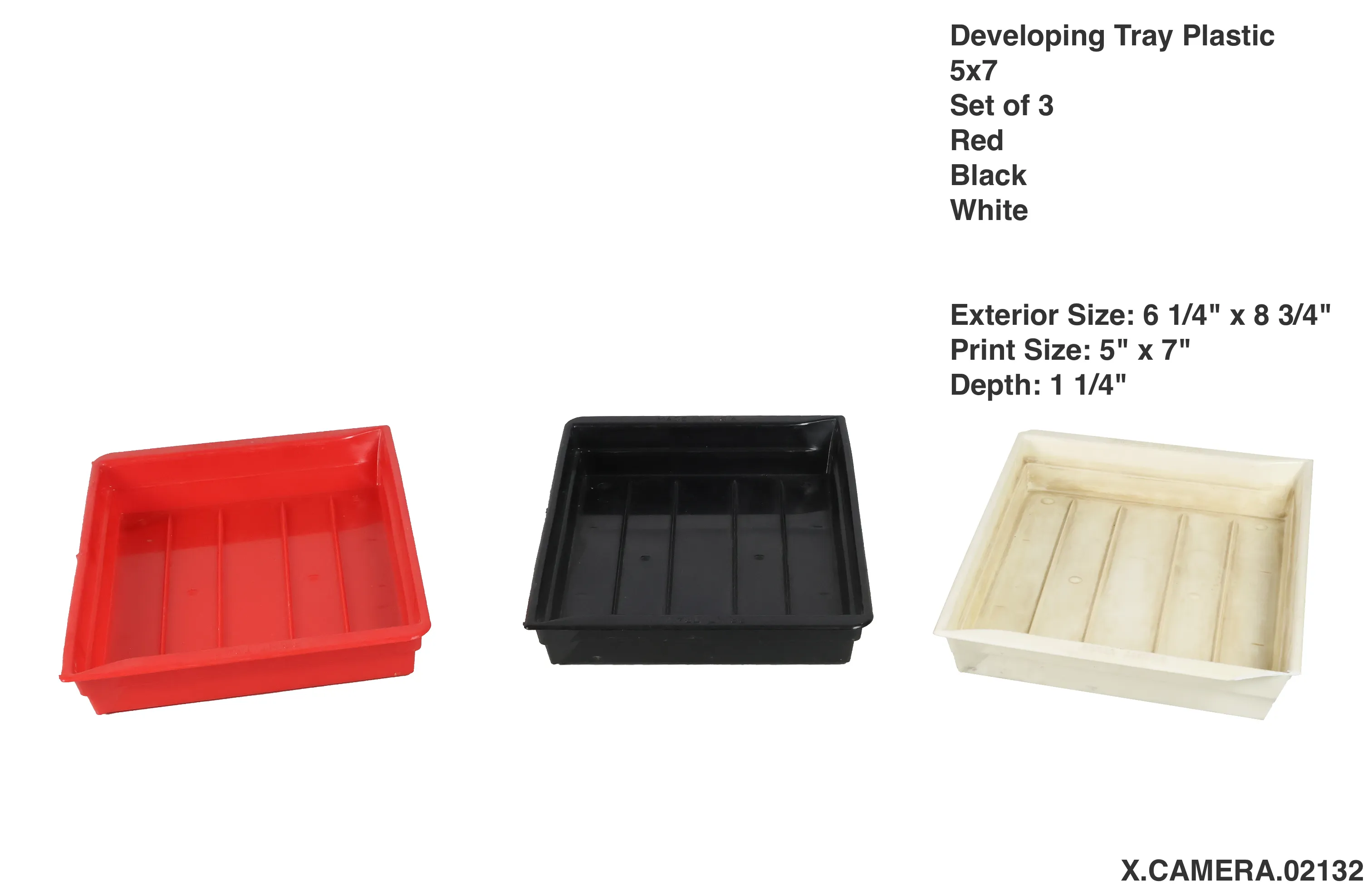 Developing Tray 5x7 Set of 3