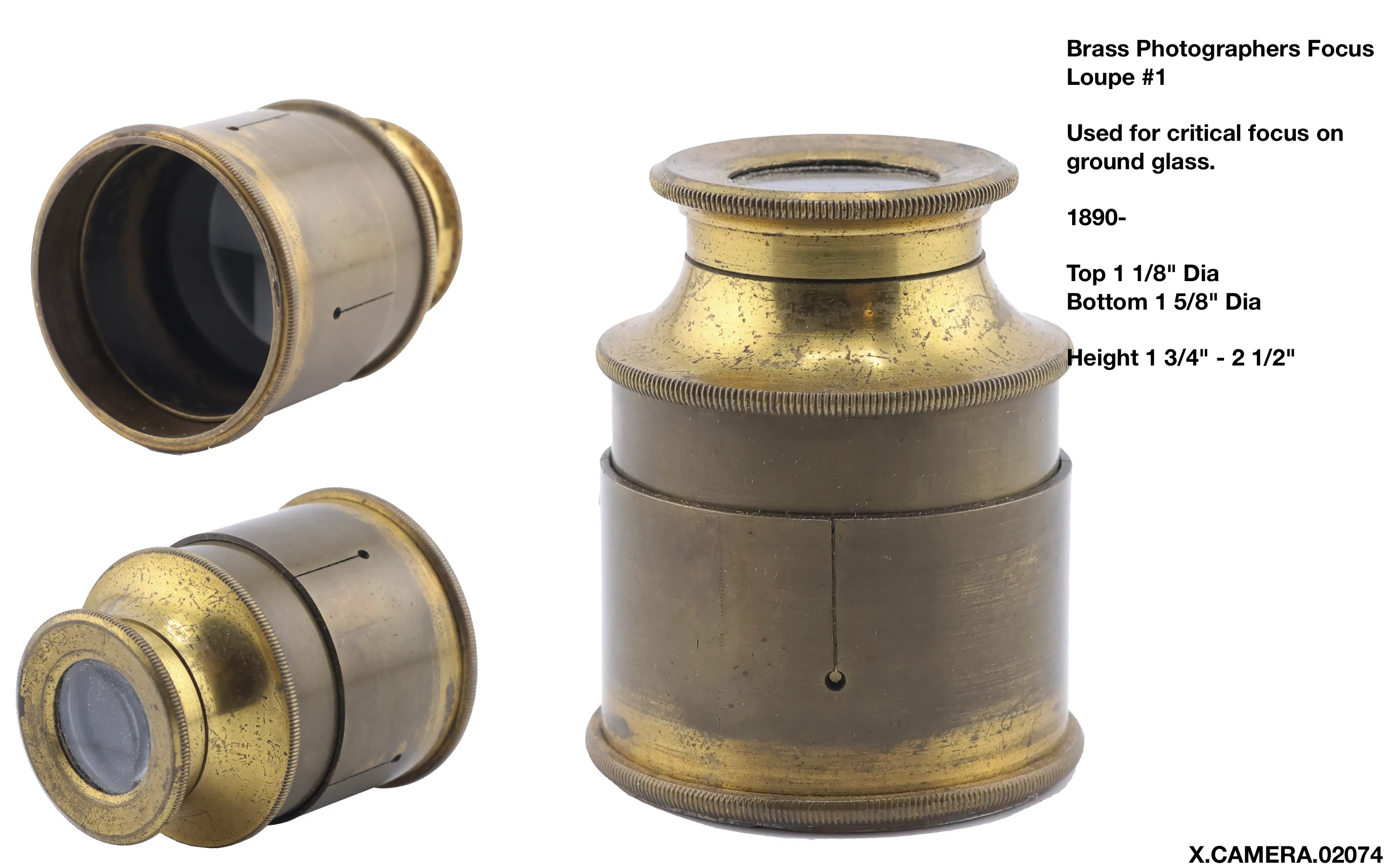 Brass Photographers Focusing Loupe #1