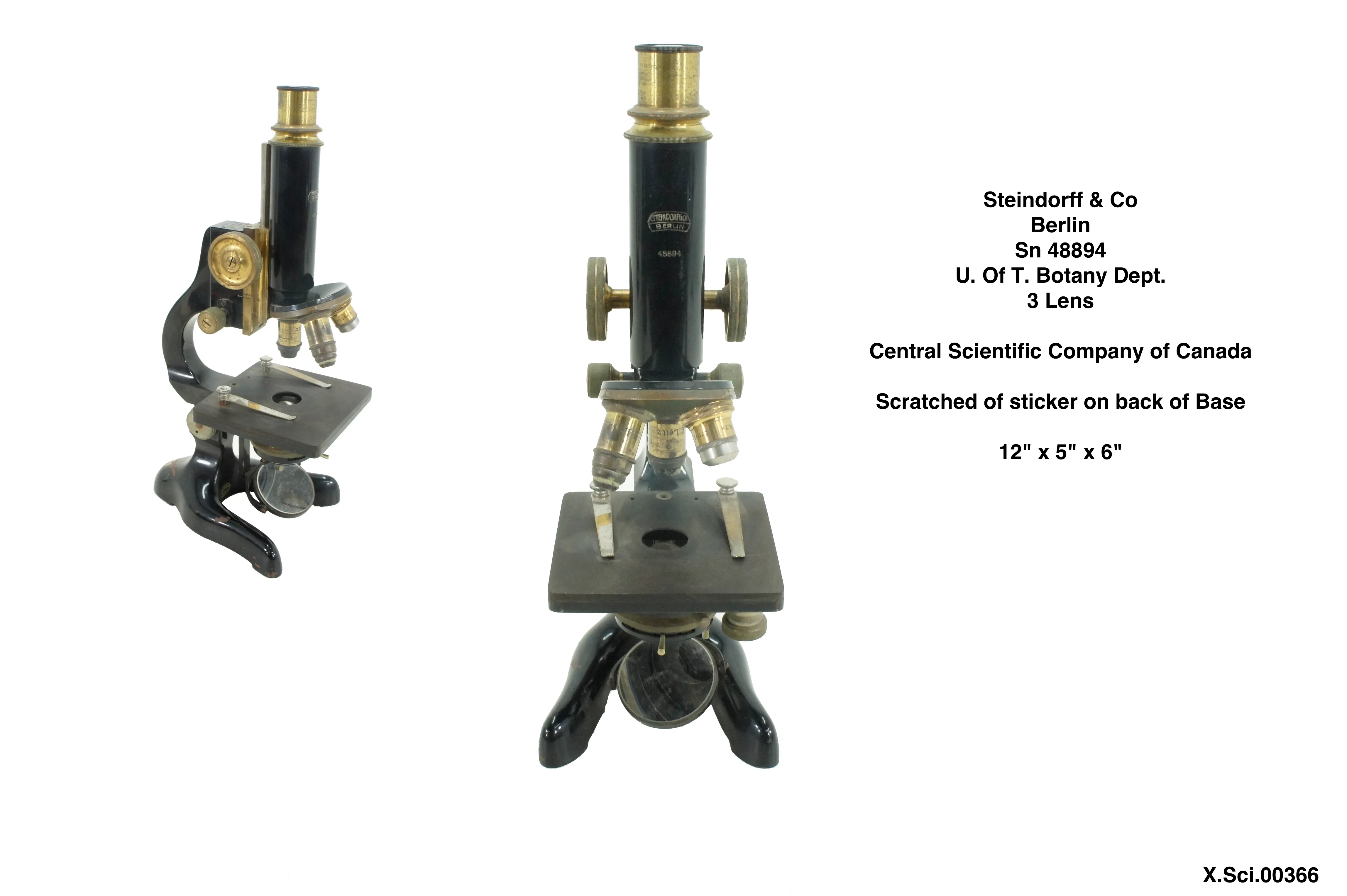 Steindorff & Co 3 Lens Microscope #2