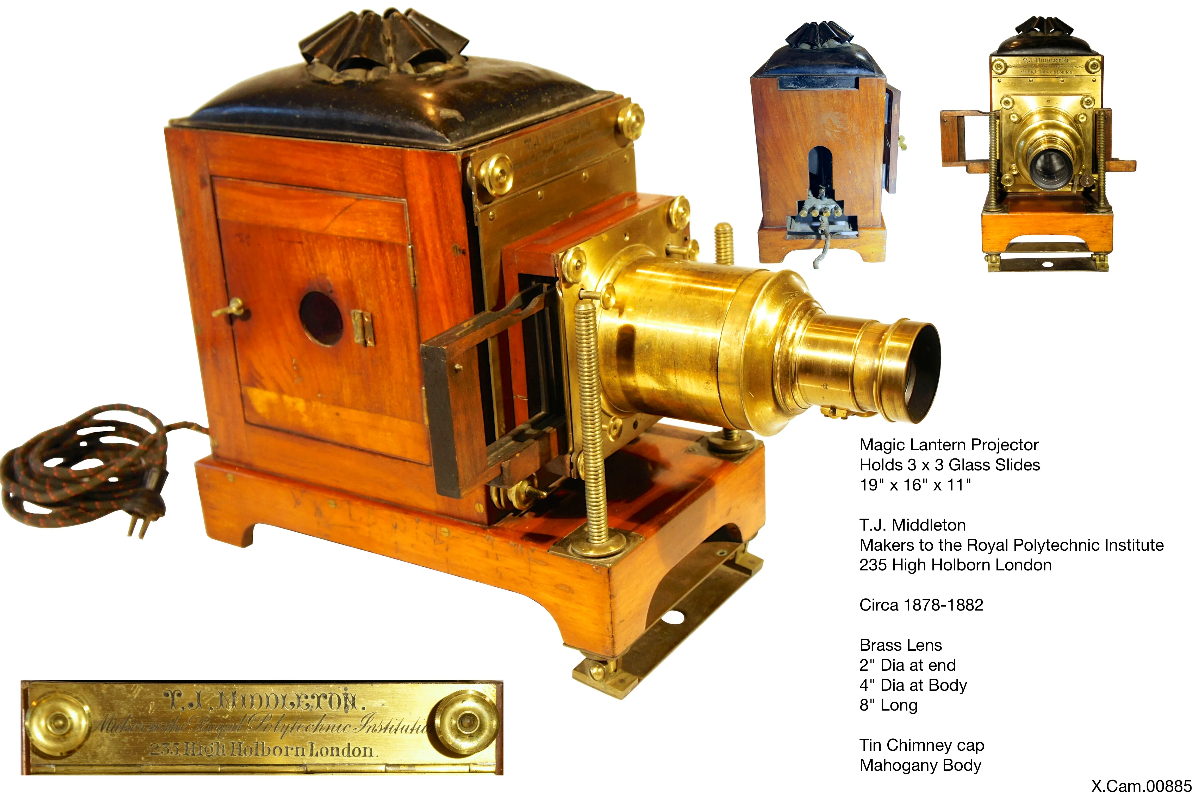 TJ Middleton Wood & Brass Magic Lantern