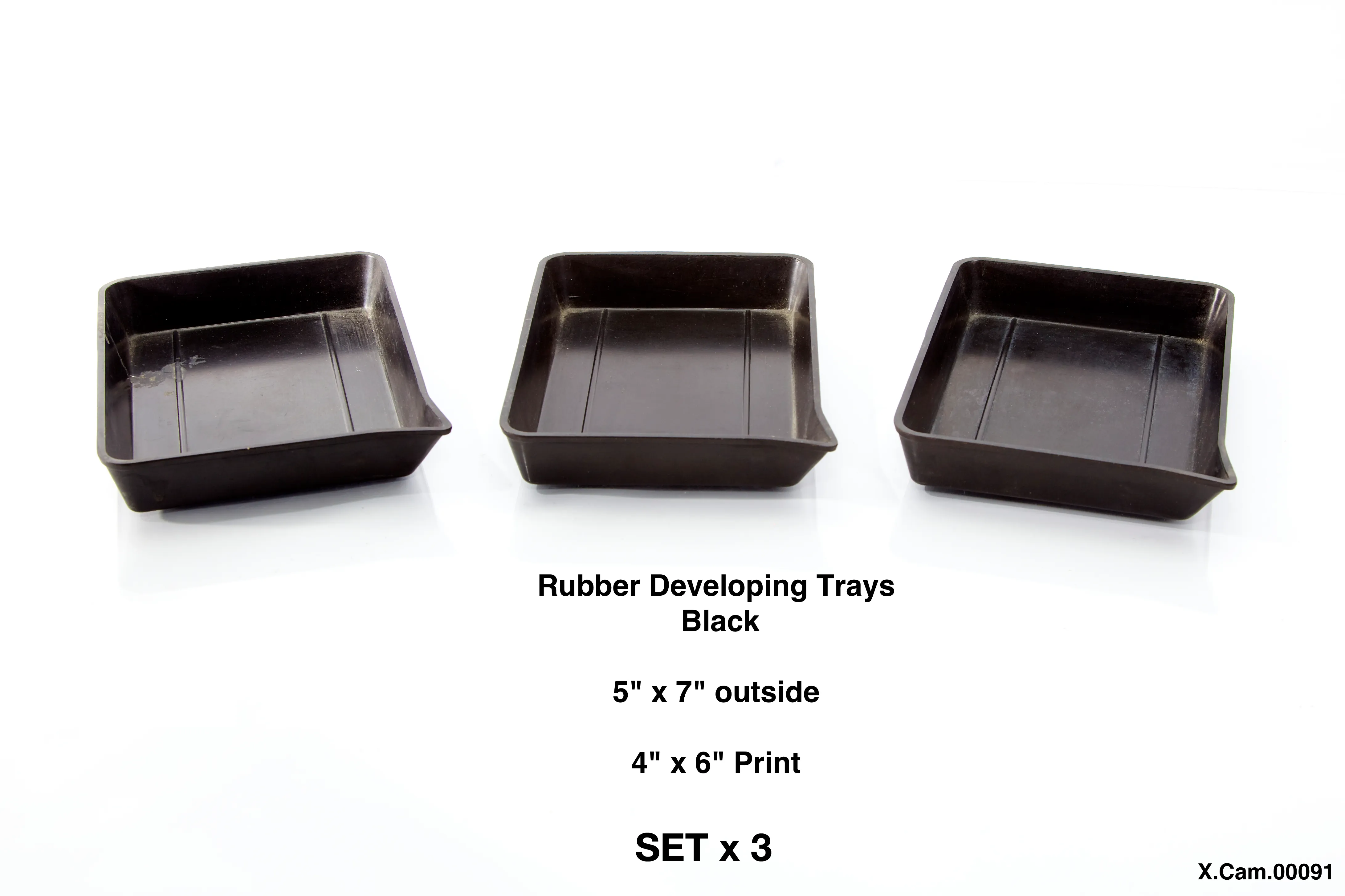 Developing Trays Rubber 4x6 Set of 3