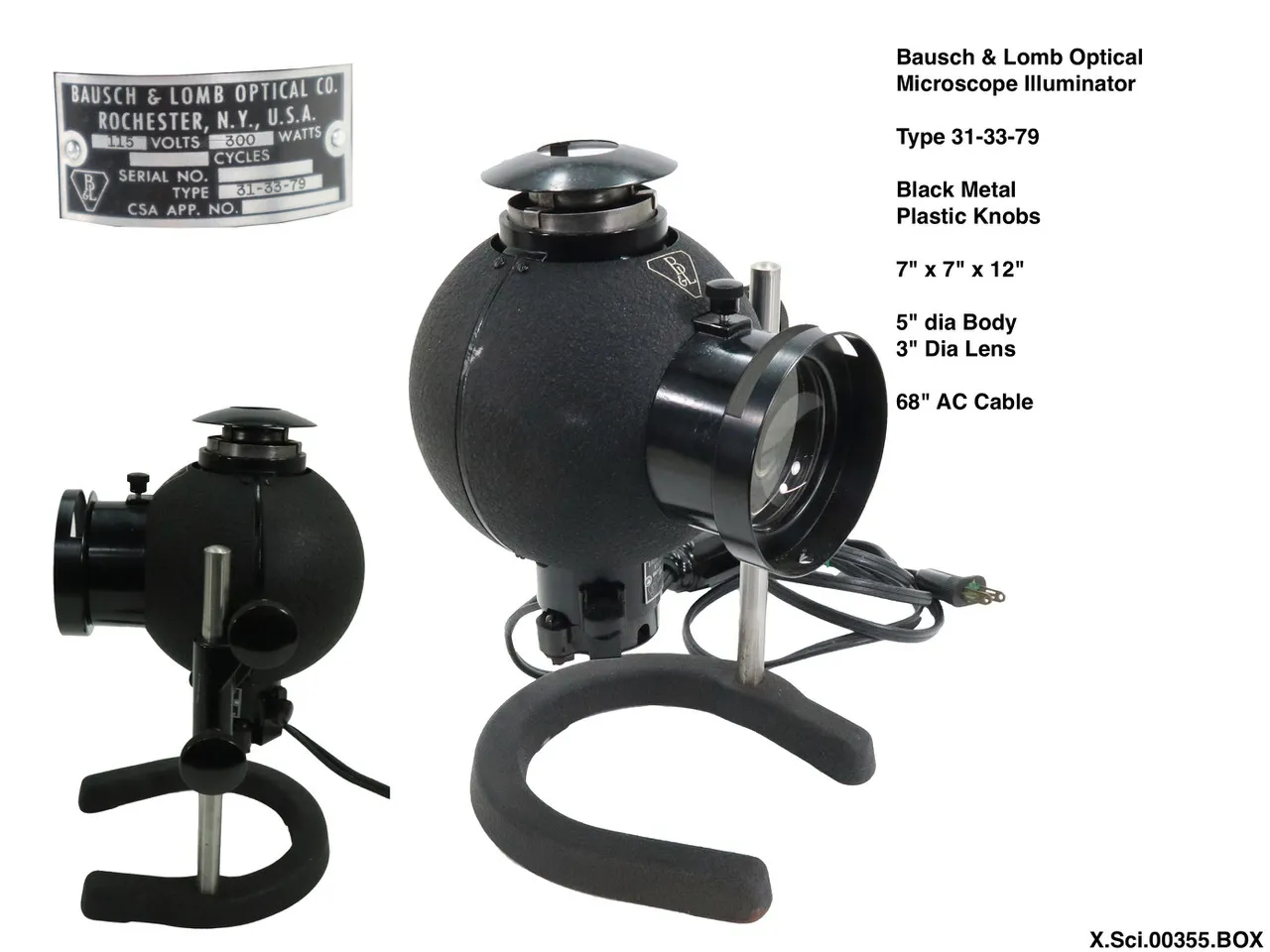 Bausch & Lomb Microscope Illuminator