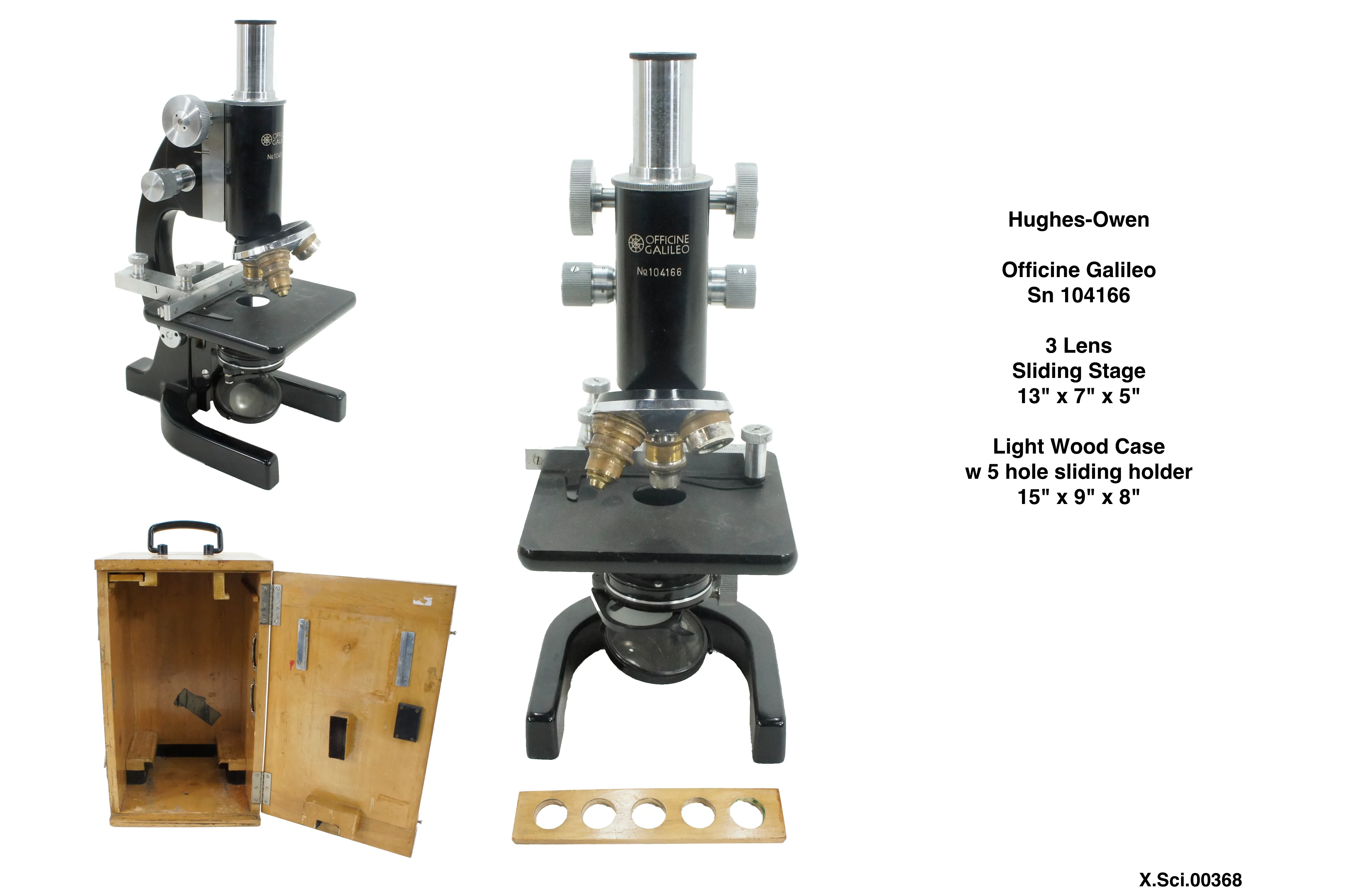 Hughes Owen 3 Lens Microscope