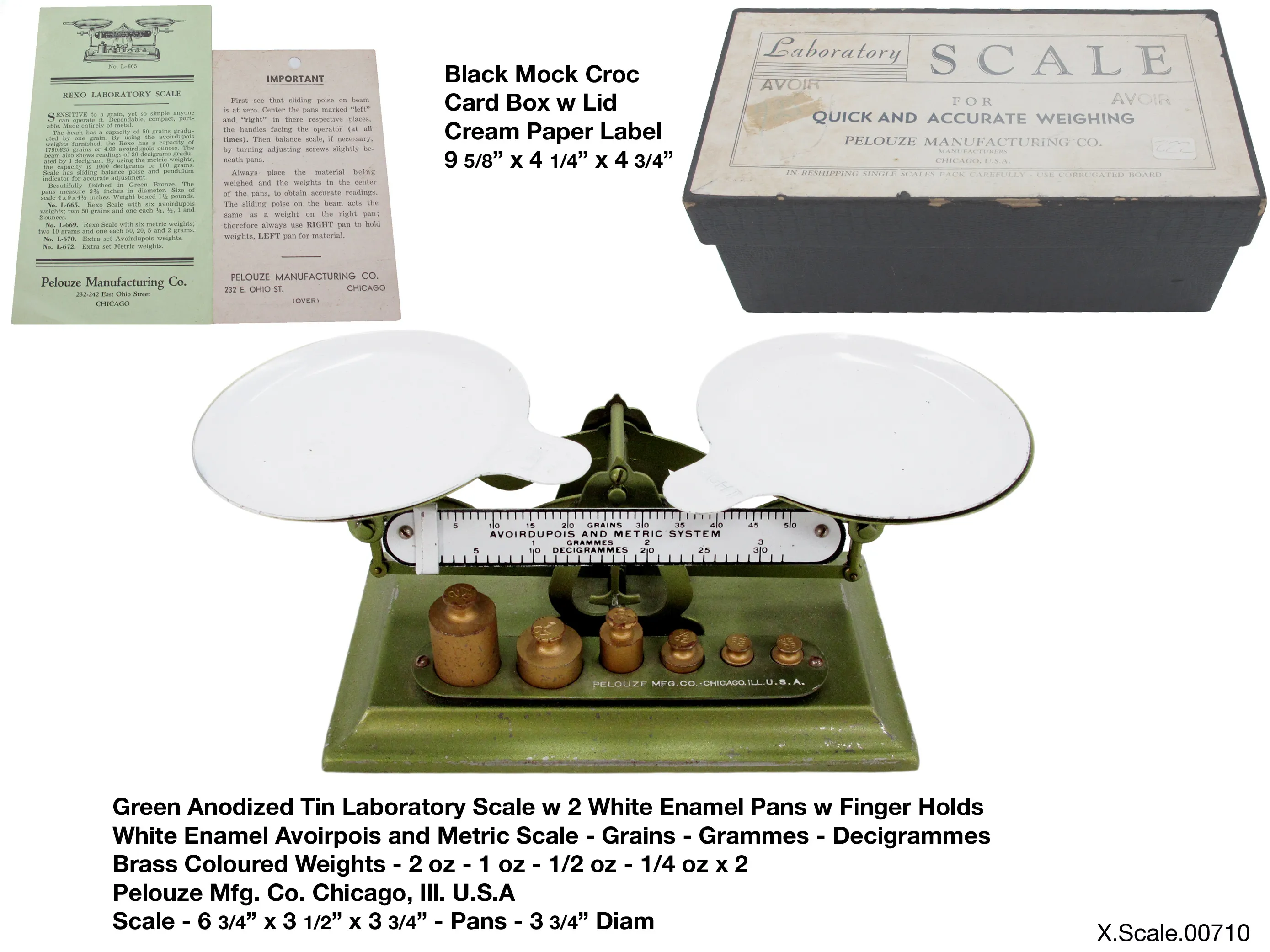 Pharmacy Scale Pelouze