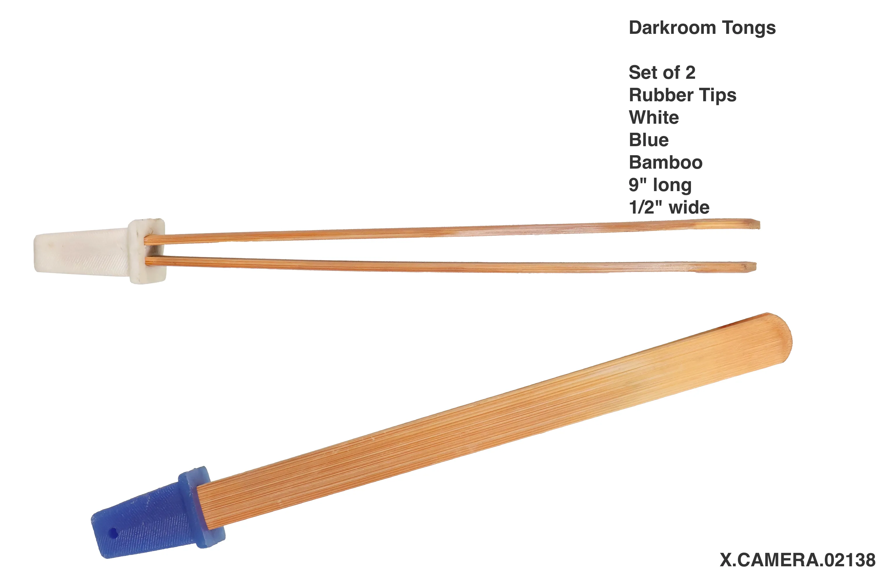 Darkroom Tongs Set of 2 Bamboo