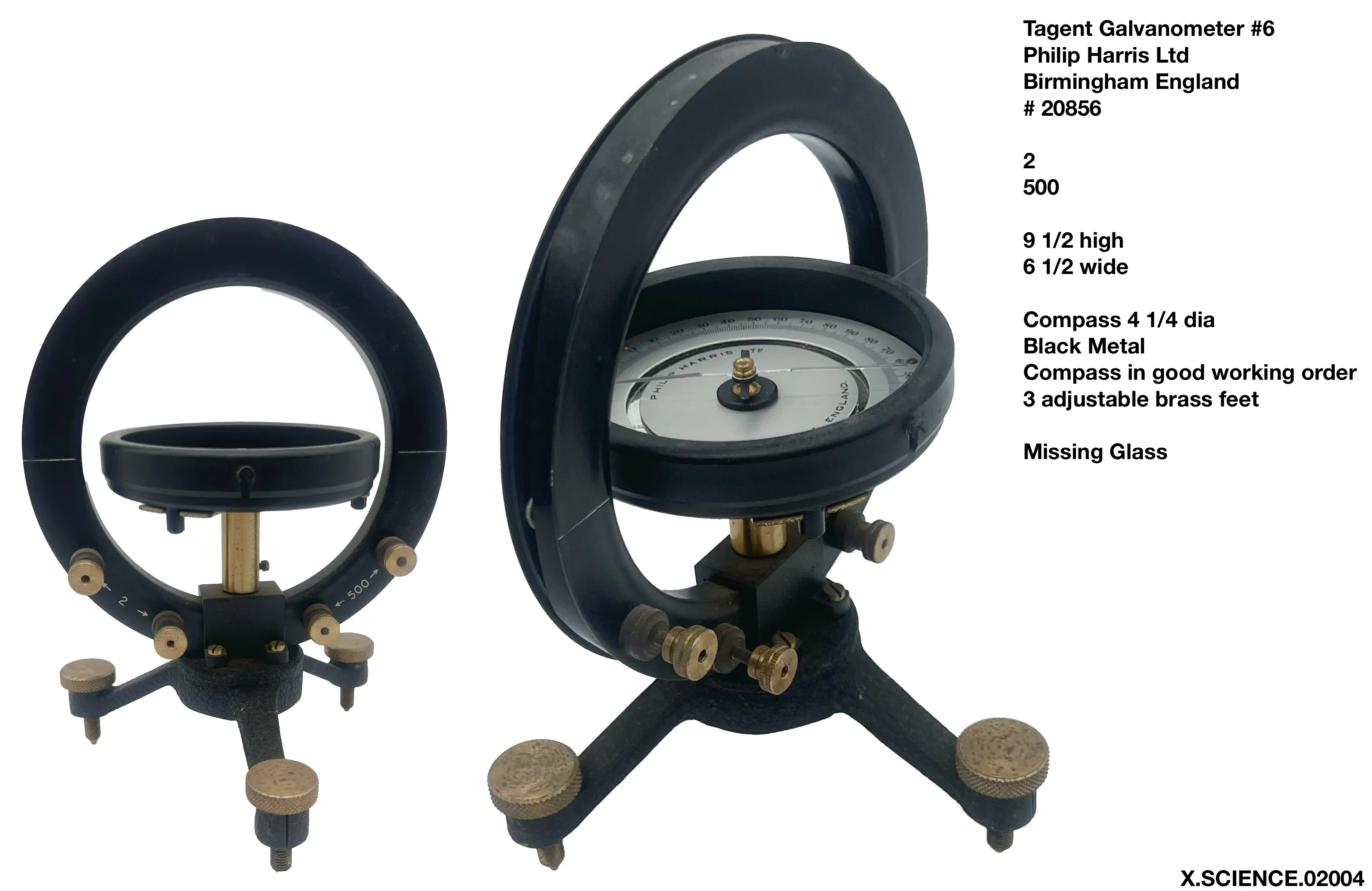 P Harris Tangent Galvanometer #6