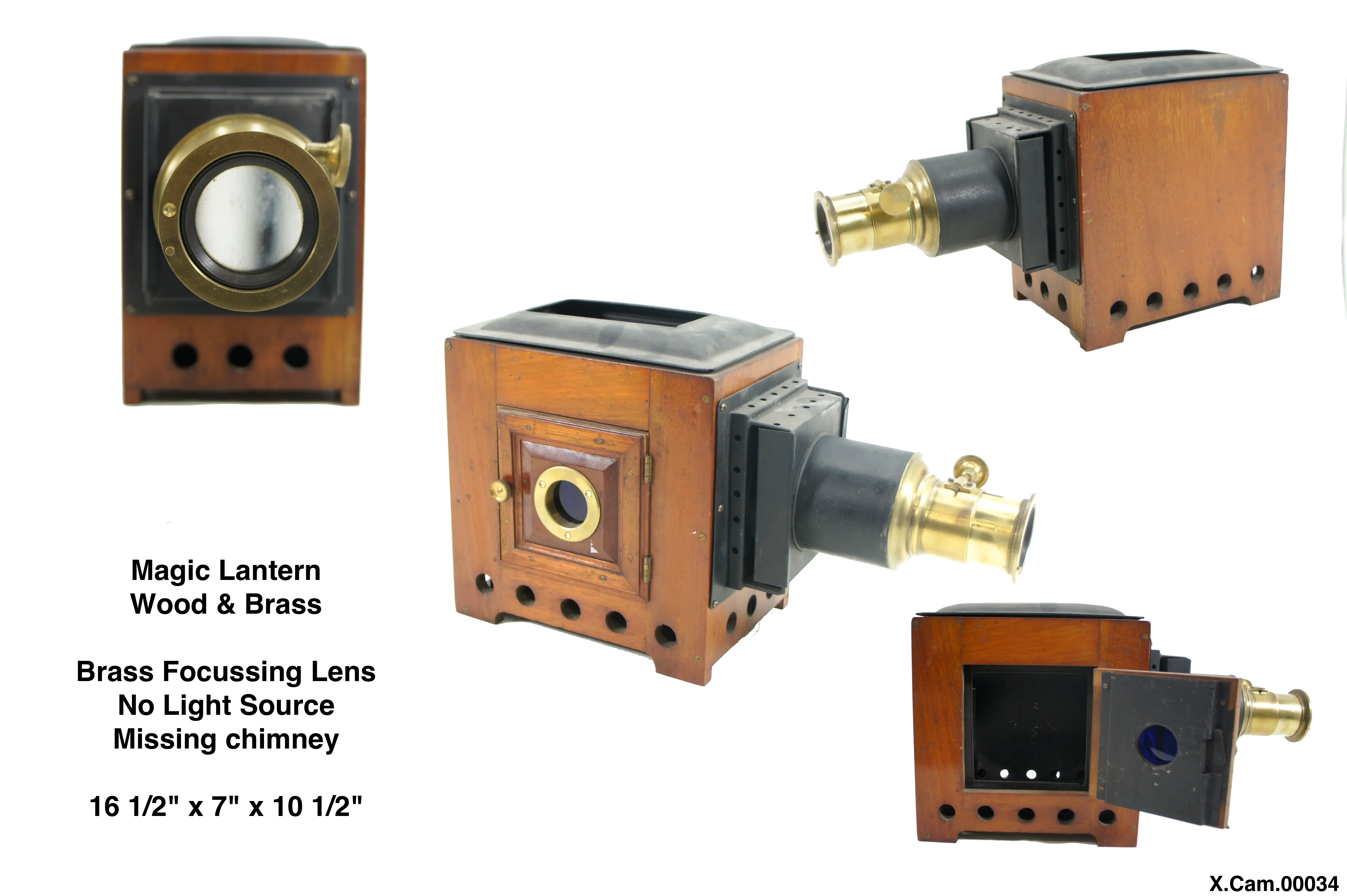 Magic Lantern Wood & Brass