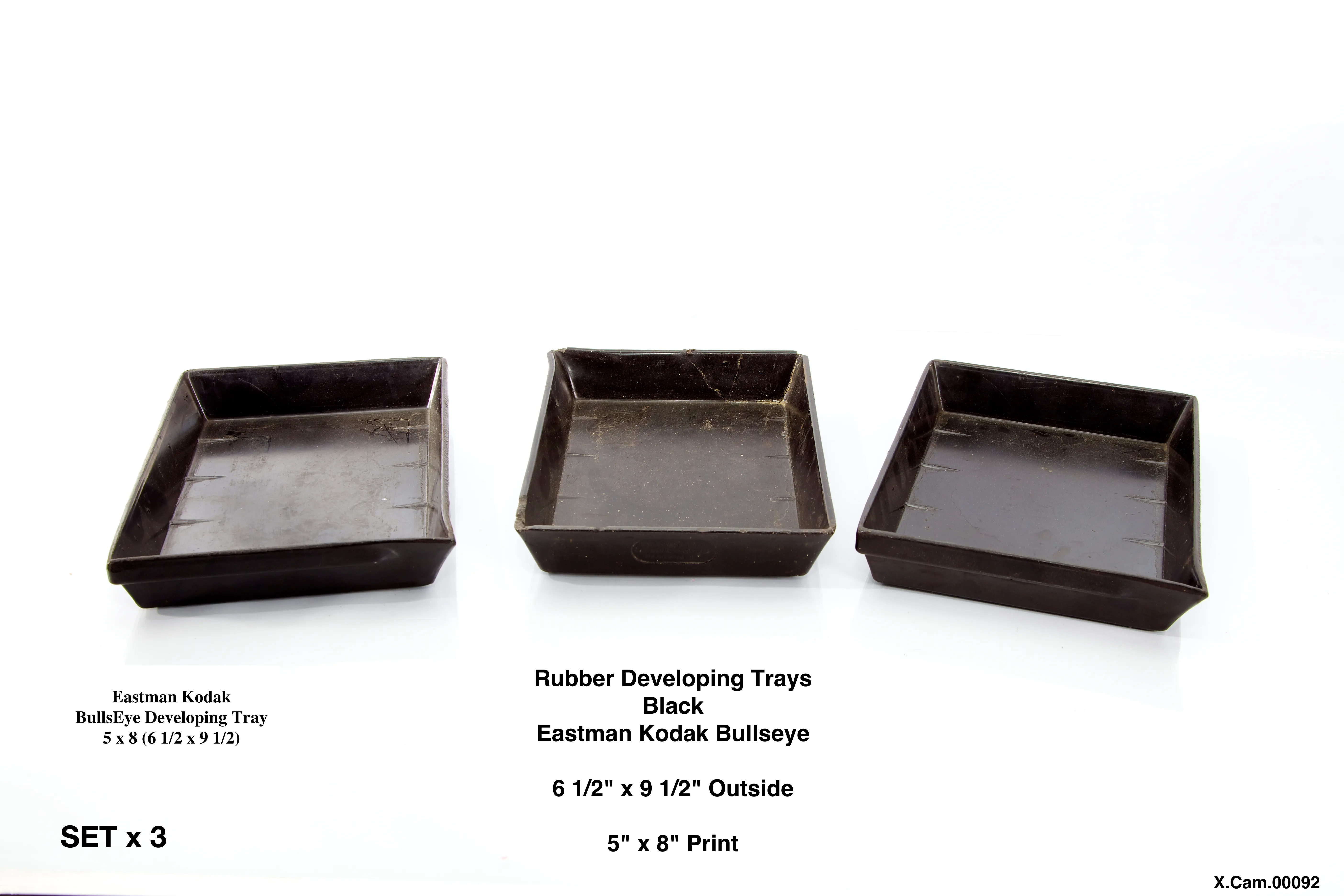 Developing Trays Rubber 5x8 Set of 3