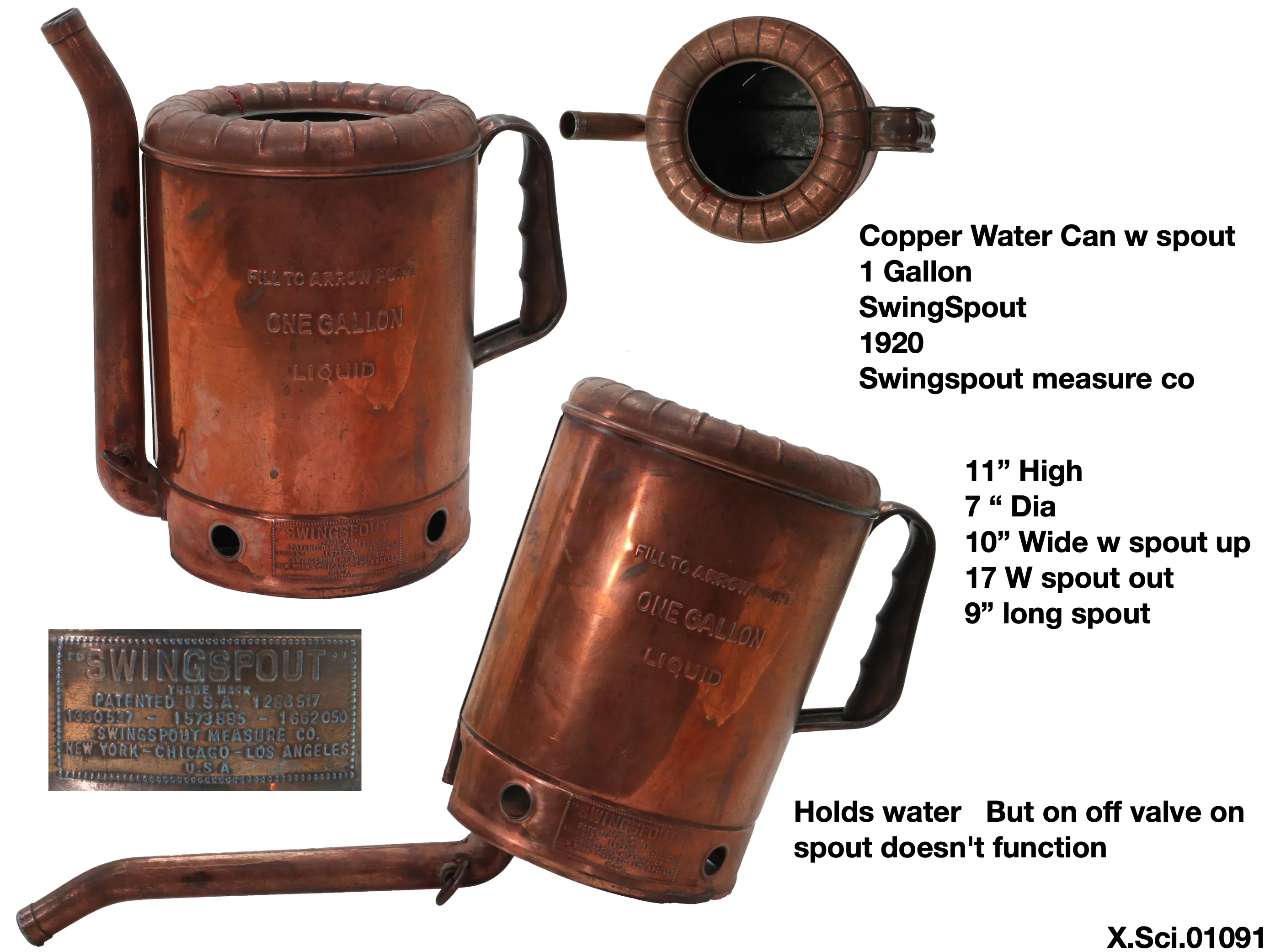 SwingSpout Copper Measure #1