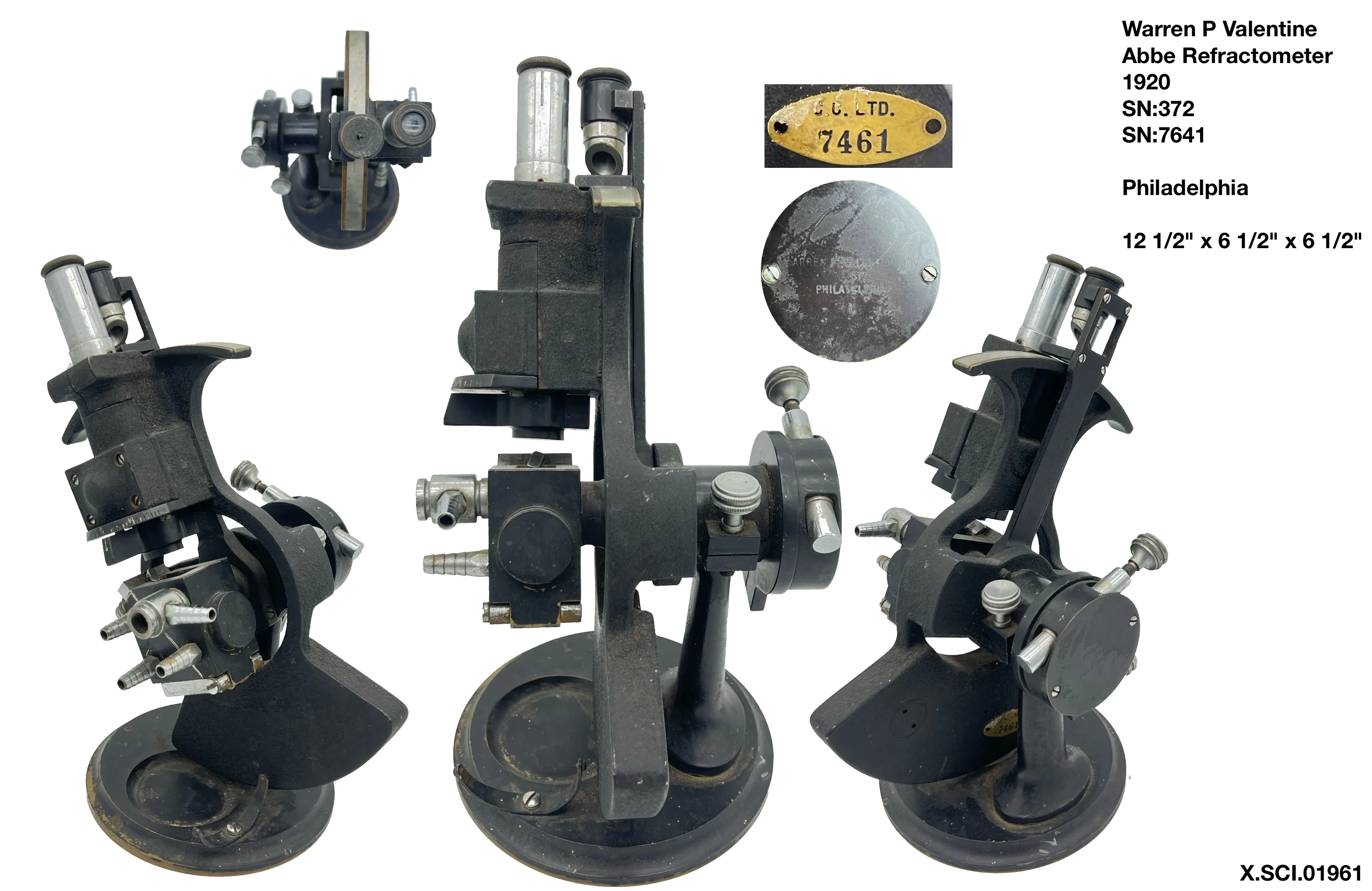 Warren P Valentine Refractometer