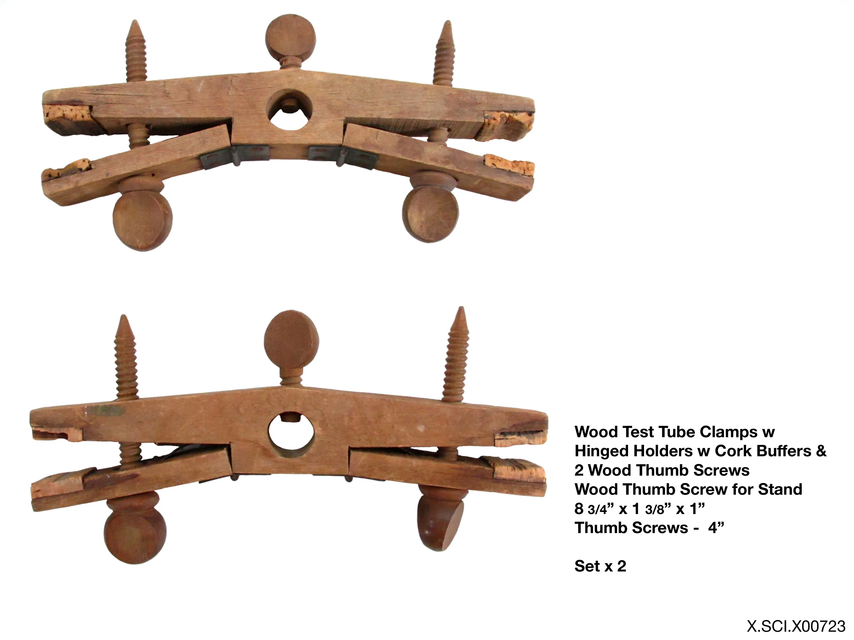 Test Tube Clamp Wooden Pair