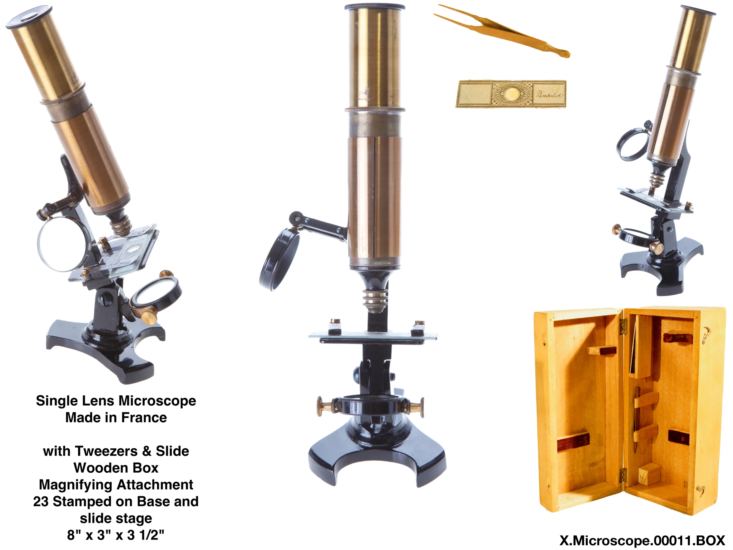 Brass Single lens Microscope