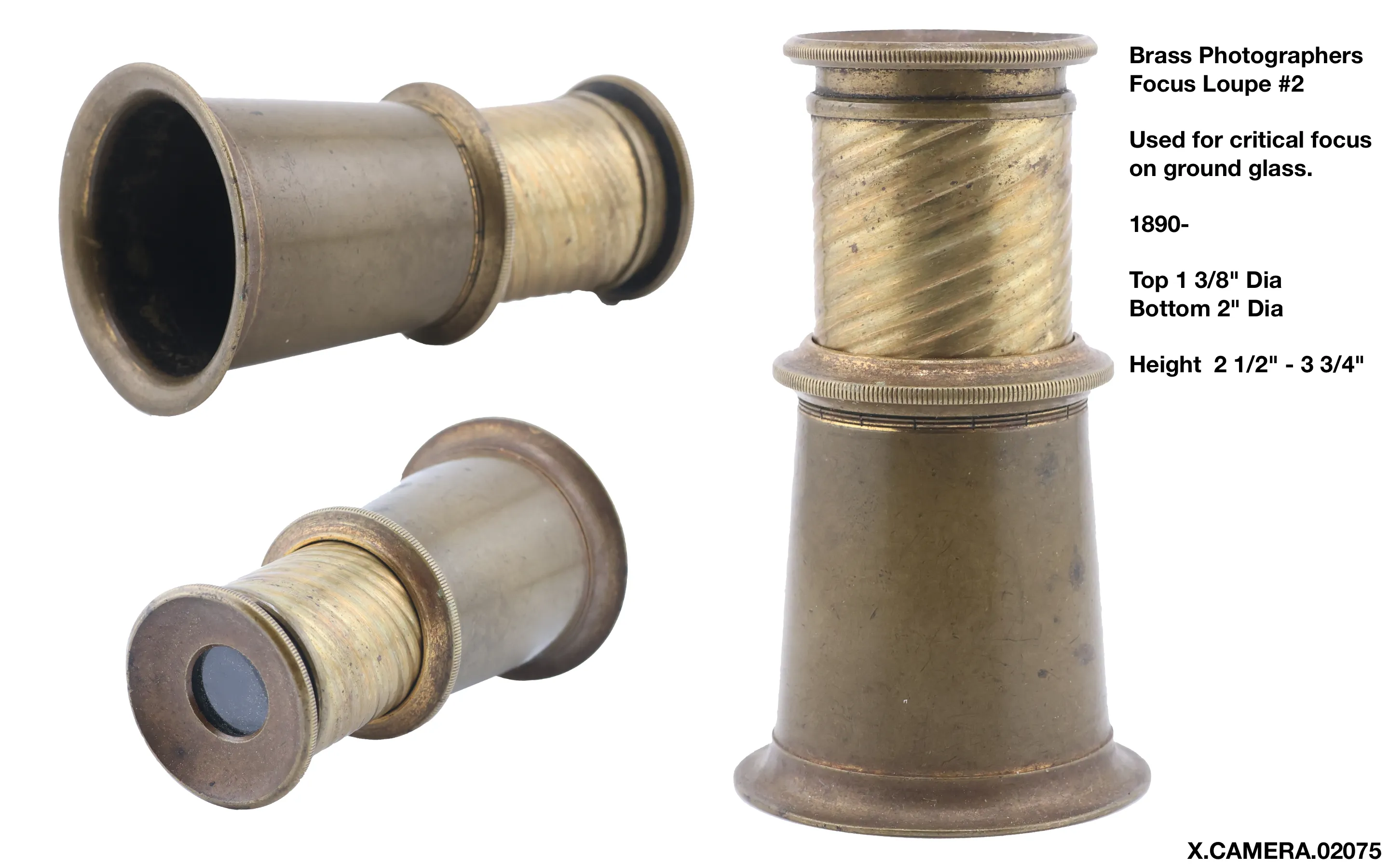 Brass Photographers Focusing Loupe #2